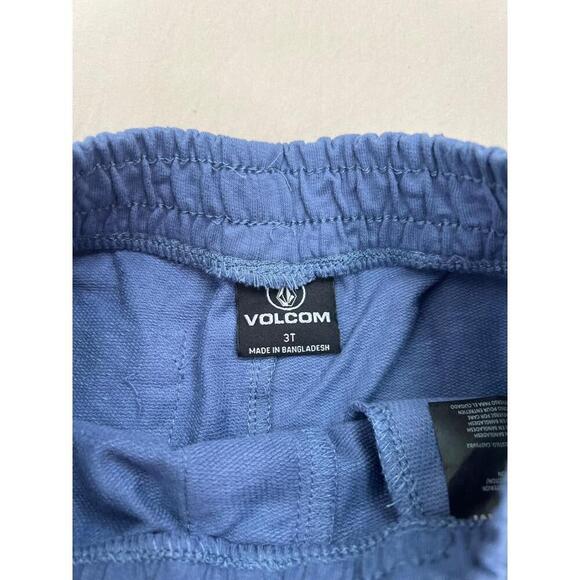 Volcom Clothing Set Kids Size 3T Blue Striped TShirt Elastic Waistband Casual - Picture 3 of 12